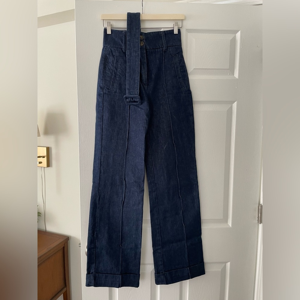 Sézane Lukas Denim FR 34 NWOT